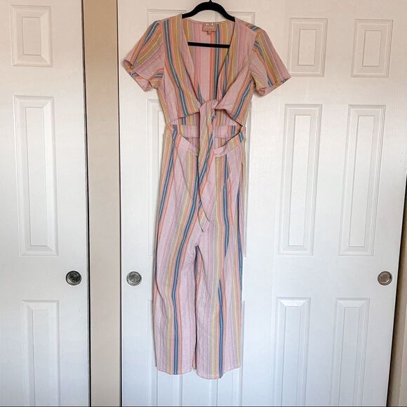 Show Me Your Mumu Val Jumpsuit Striped M - Picture 6 of 9